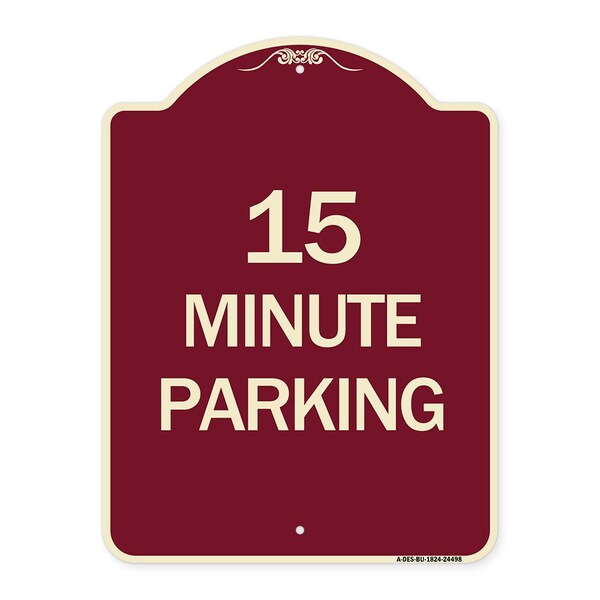 2 Hour Parking Parking for Customers Heavy-Gauge Aluminum Sign, 24" x 18", BU-1824-24498